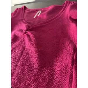 ✨Anthropologie‎ Pink Textured Crop Size M
